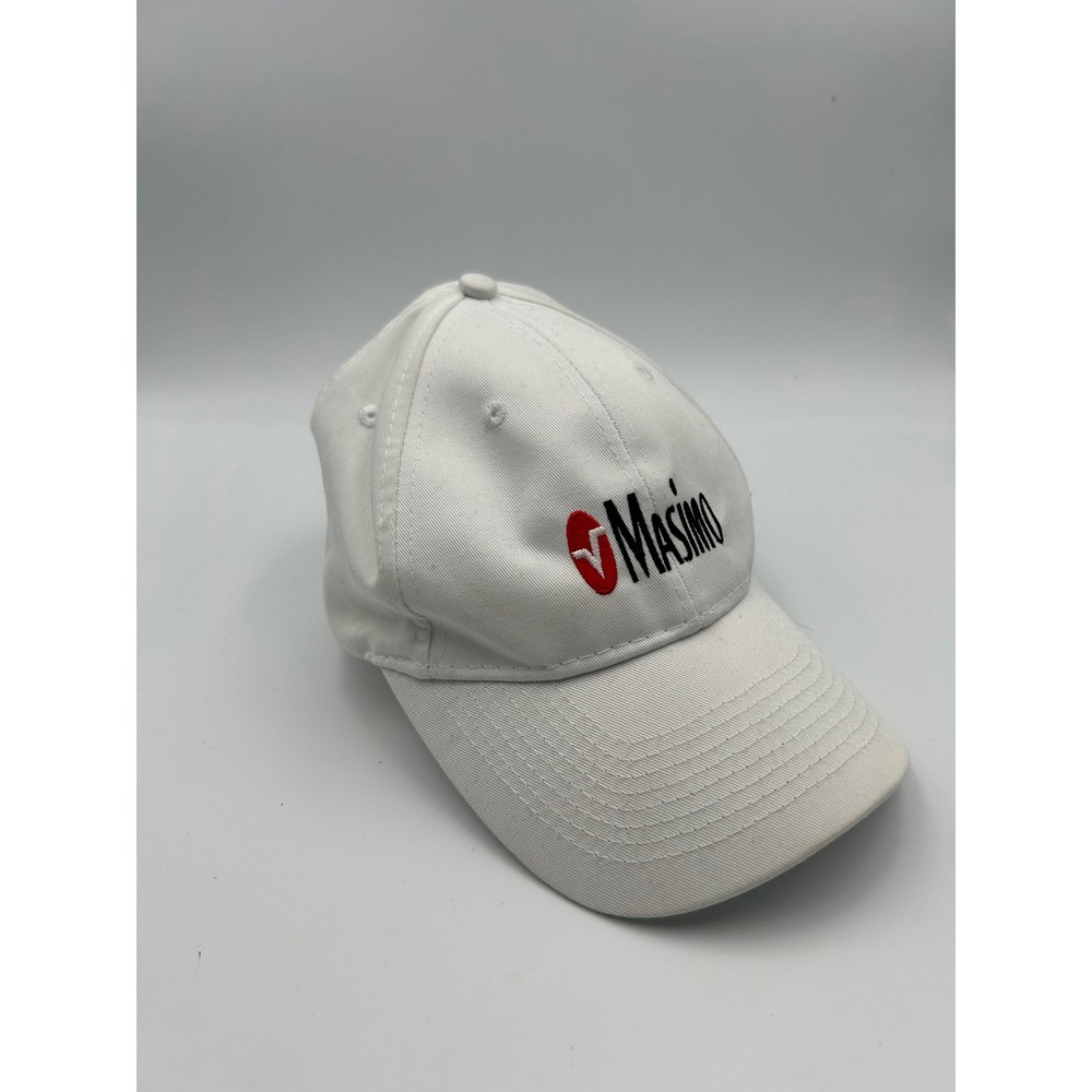 Port Authority Masimo Corporate Logo Baseball Cap White Adjustable Hat